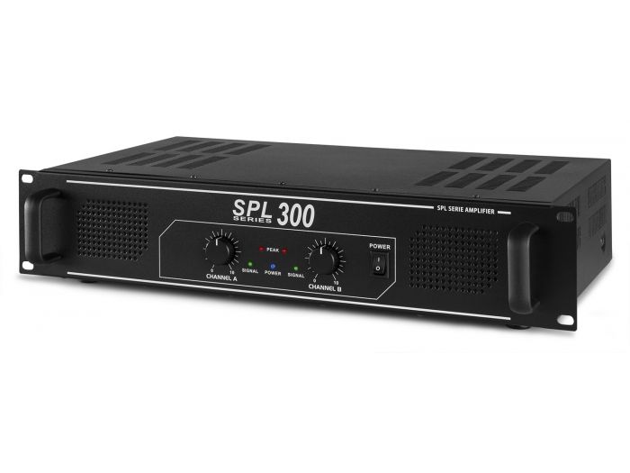 Skytec SPL 300 Amplificador 2x 150W Negro
