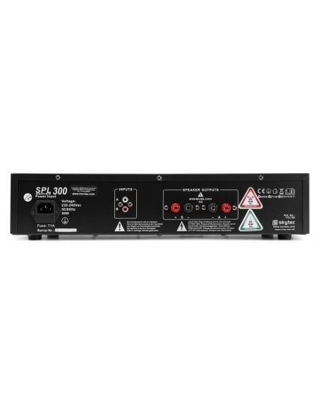 Skytec SPL 300 Amplificador 2x 150W Negro