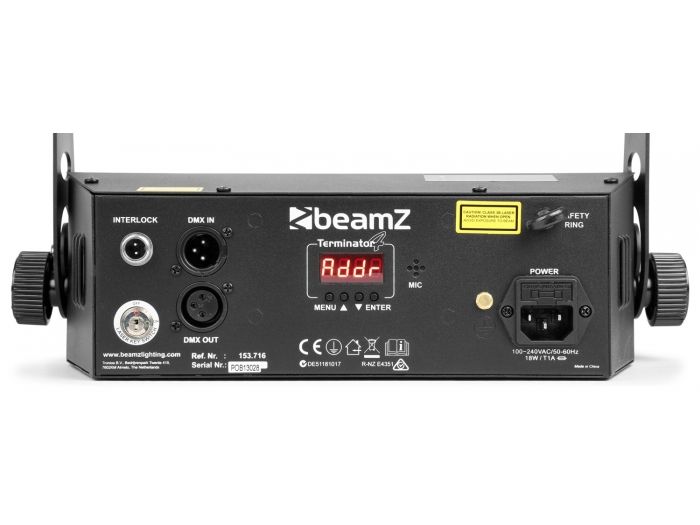 beamZ Terminator IV LED Doble Moon con laser y strobo 153716 - 5