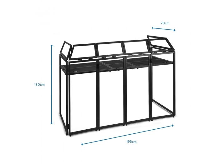 Vonyx DB5 Pro Cabina DJ Aluminio ancho 2.0m 180053