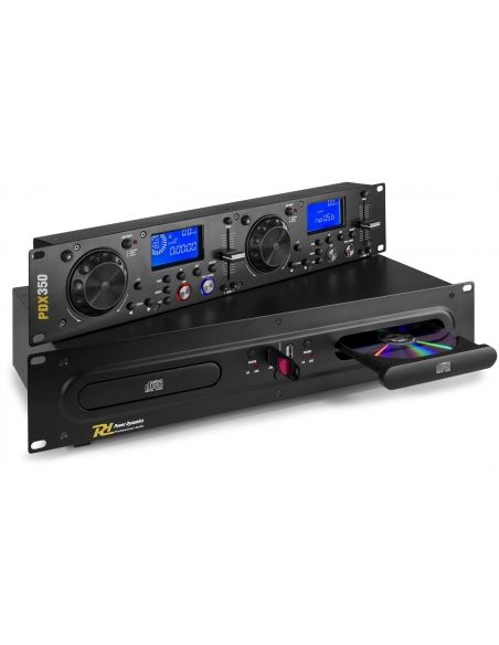 Power Dynamics PDX350 Double CD/MP3/USB Player | Mas Que Sonido