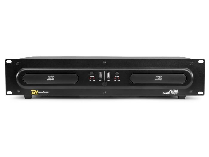 Power Dynamics PDX350 Double CD/MP3/USB Player | Mas Que Sonido