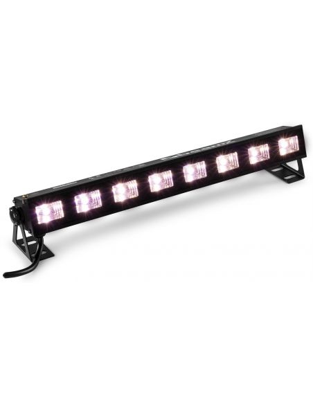 Beamz BUVW83 BAR 8x 3W UV/White 2in1 LED 