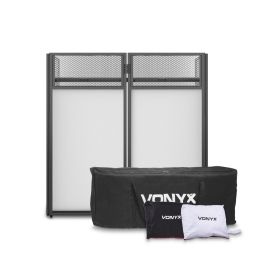 Vonyx DB4 Pro Sistema de cabina DJ plegable de 4 cuerpos 180050 - 1