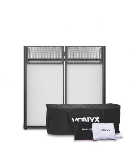 Vonyx DB4 Pro Sistema de cabina DJ plegable de 4 cuerpos 180050 - 1