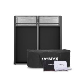 Vonyx DB4 Pro Sistema de cabina DJ plegable de 4 cuerpos 180050 - 1 2