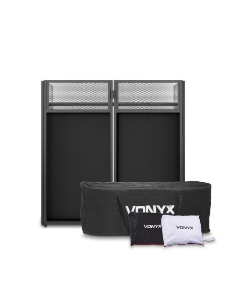 Vonyx DB4 Pro Sistema de cabina DJ plegable de 4 cuerpos 180050 - 2