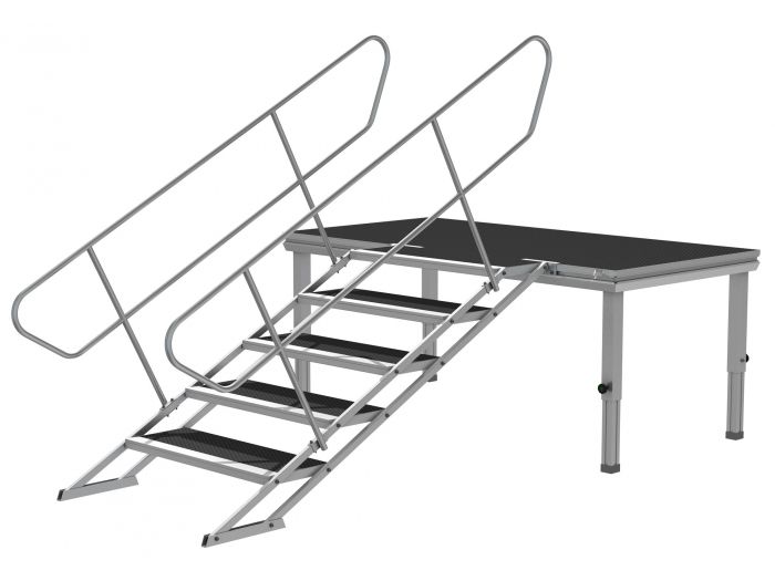 Power Dynamics 750AH Pasamanos izquierdo para escaleras ajustables