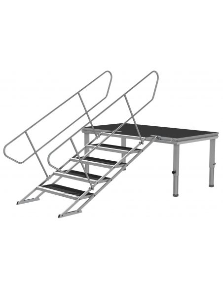 Power Dynamics 750AH Pasamanos izquierdo para escaleras ajustables