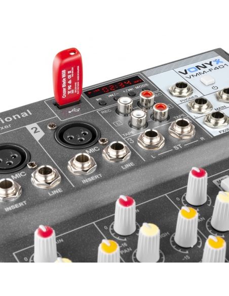 Vonyx VMM-F401 Mezclador directo 4 canales 172575