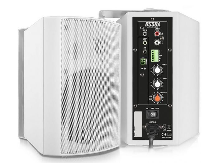 Power Dynamics DS50AW Conjunto altavoces activo con BT 5.25” 100W Blanco 100062 - 5