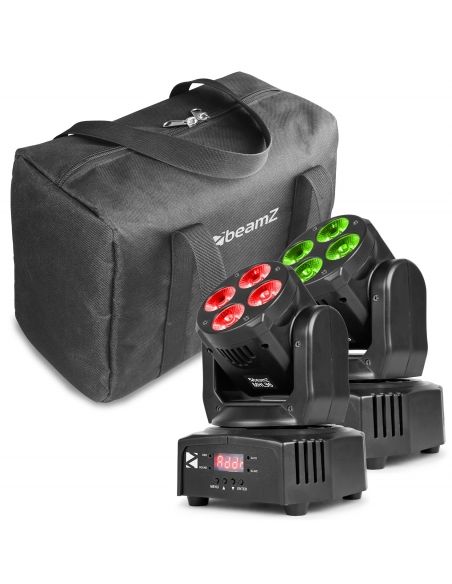 Beamz MHL36 Cabeza movil set de 2 piezas en bolsa 