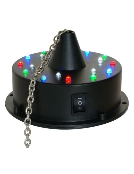 Beamz MBW18LED Motor para bolas de espejos con bateria con 18 LEDs 