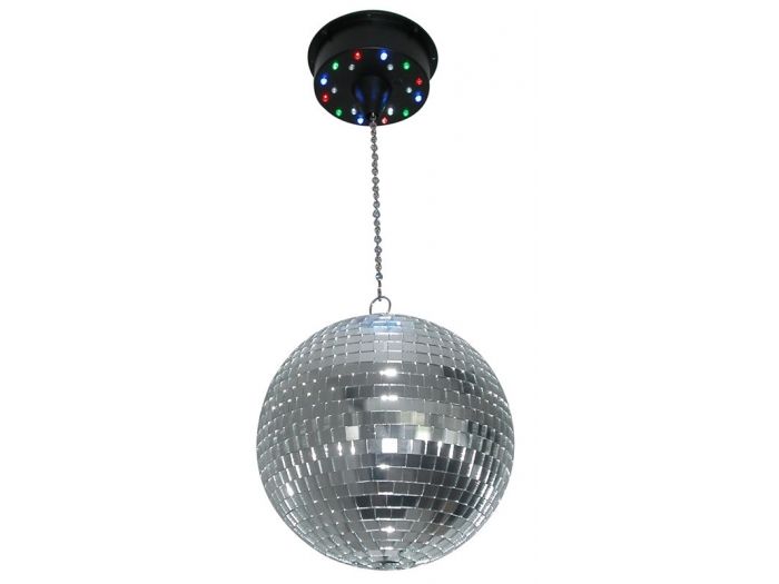 Beamz MBW18LED Motor para bolas de espejos con bateria con 18 LEDs 