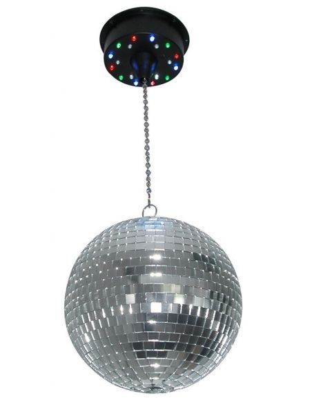 Beamz MBW18LED Motor para bolas de espejos con bateria con 18 LEDs 