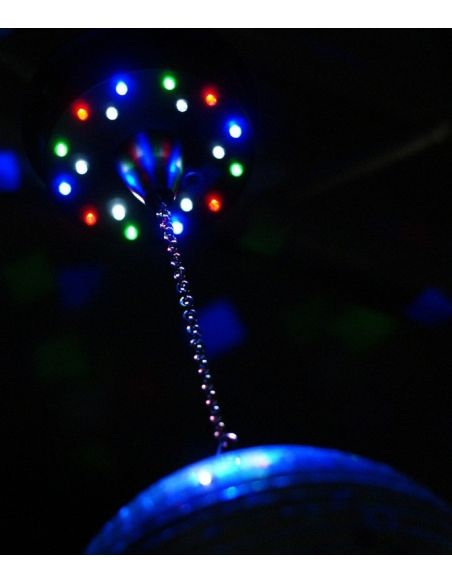 Beamz MBW18LED Motor para bolas de espejos con bateria con 18 LEDs 