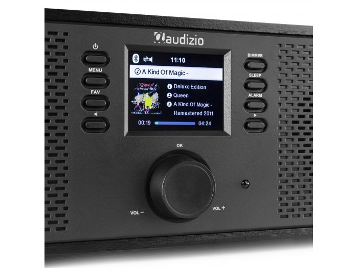 Audizio Rimini Radio estéreo WiFi Internet Negra 102432 - 7