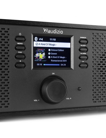 Audizio Rimini Radio estéreo WiFi Internet Negra 102432 - 7
