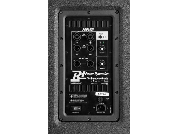 Power Dynamics PD615SA Power Dyn. Act. Subw. 15\'\' | Mas Que Sonido