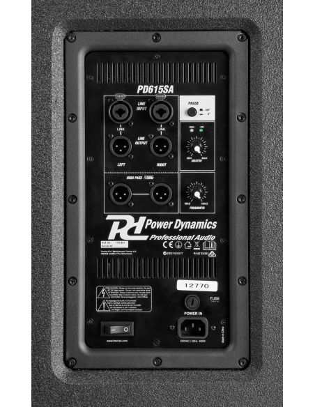 Power Dynamics PD615SA Power Dyn. Act. Subw. 15\'\' | Mas Que Sonido