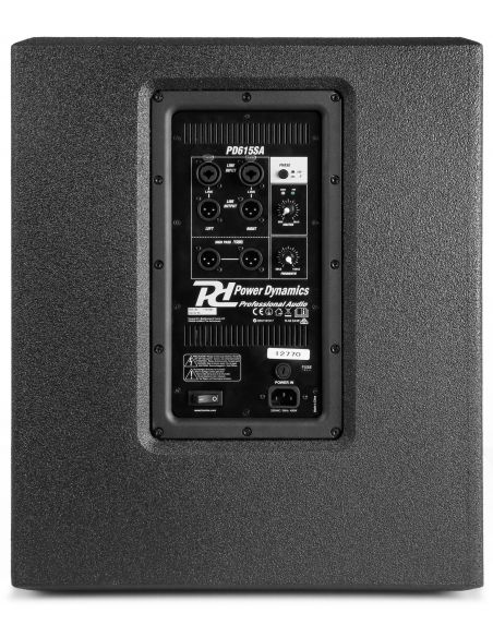 Power Dynamics PD615SA Power Dyn. Act. Subw. 15\'\' | Mas Que Sonido