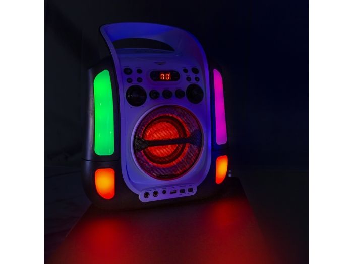 Fenton SBS30W Sistema Karaoke con CD y 2 micros Blanco 130170 - 6