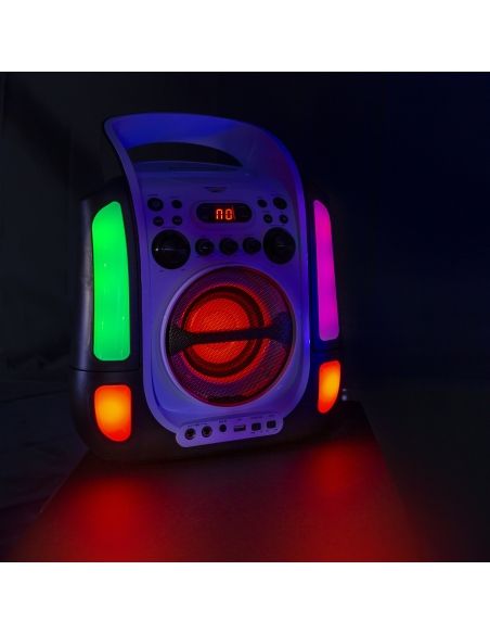 Fenton SBS30W Sistema Karaoke con CD y 2 micros Blanco 130170 - 6