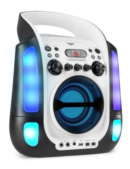 Fenton SBS30W Sistema Karaoke con CD y 2 micros Blanco 130170 - 8