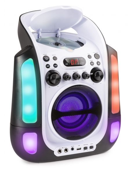 Fenton SBS30W Sistema Karaoke con CD y 2 micros Blanco 130170 - 9
