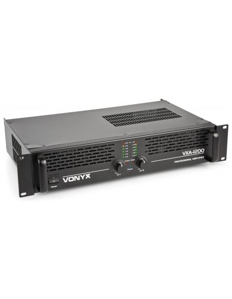 Vonyx PA Amplificador VXA-1200 II 2x 600W 172052 - 1