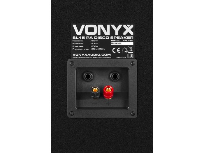 Vonyx SL15 Caja acustica disco 15"/38cm 800W 178734 - 6
