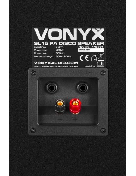 Vonyx SL15 Caja acustica disco 15"/38cm 800W 178734 - 6