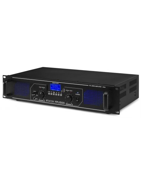 Fenton FPL1500 Amplificador Digital LED azules + EQ