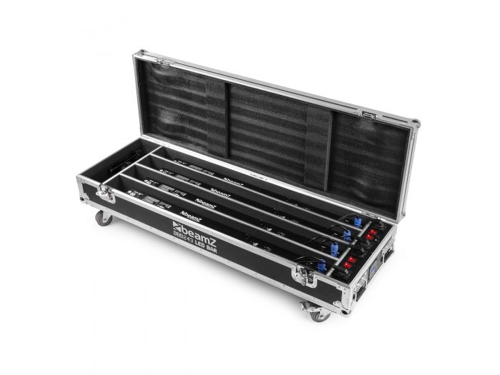Beamz FCC14 Flightcase para 4x BBB243 con cargador 