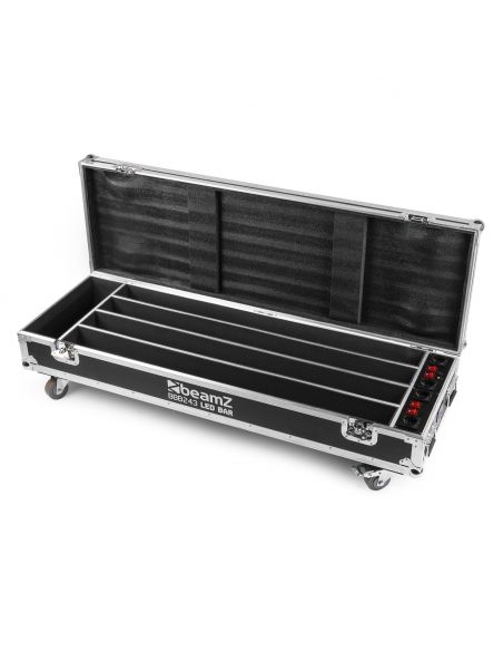 Beamz FCC14 Flightcase para 4x BBB243 con cargador 