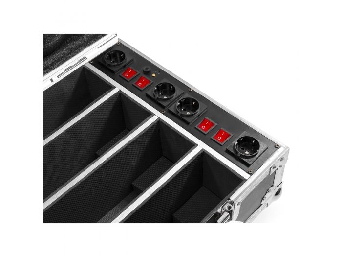 Beamz FCC14 Flightcase para 4x BBB243 con cargador 