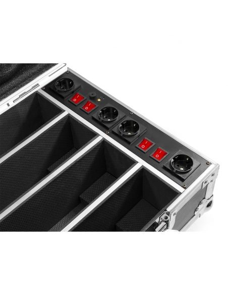 Beamz FCC14 Flightcase para 4x BBB243 con cargador 