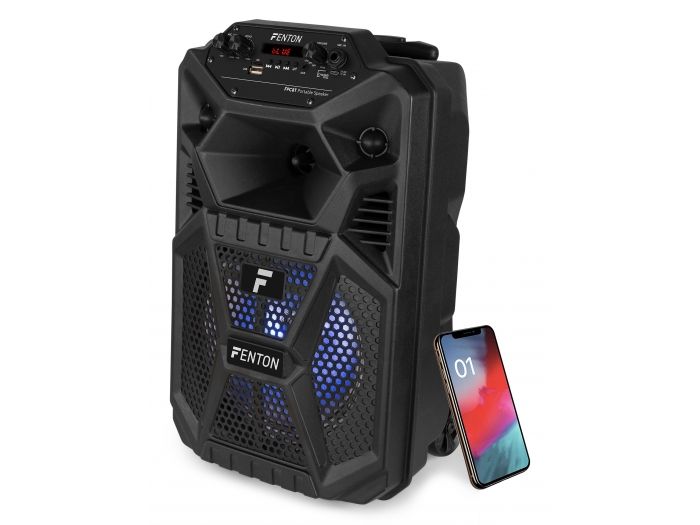 Fenton FPC8T Altavoz Portátil Party Recargable 8” con Trolley 170089 - 4
