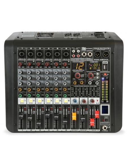 Power Dynamics PDM-M604A Mezclador directo amplificado 6 canales