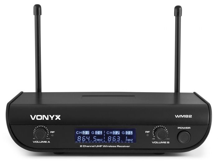 Vonyx WM82 Micro UHF digital 2ch HH | Mas Que Sonido