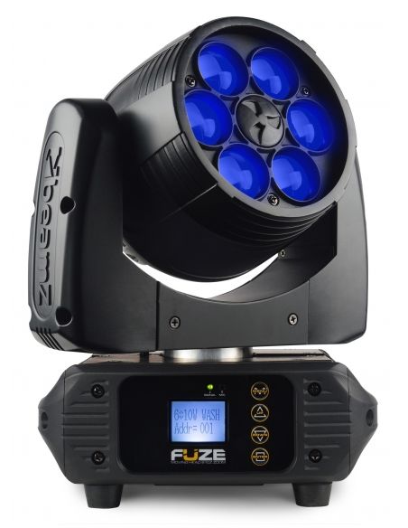 Beamz Fuze610Z Cabeza Movil Wash 6x 10W LED con Zoom 