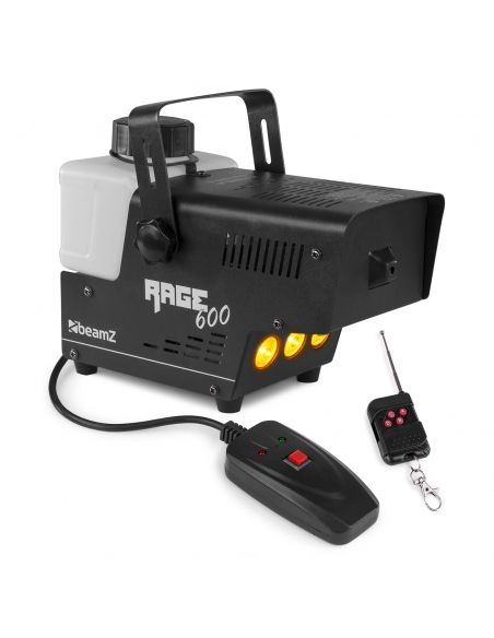 Beamz Rage 600LED Maquina de humo con mando a distancia 