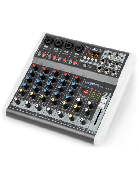 Vonyx VMM-K602 Mezclador de directo 6 canales con DSP 172587