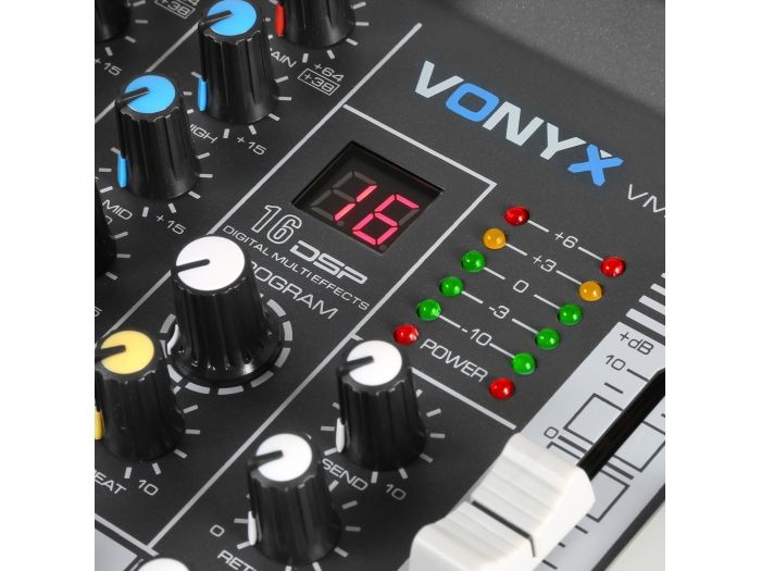 Vonyx VMM-K602 Mezclador de directo 6 canales con DSP 172587