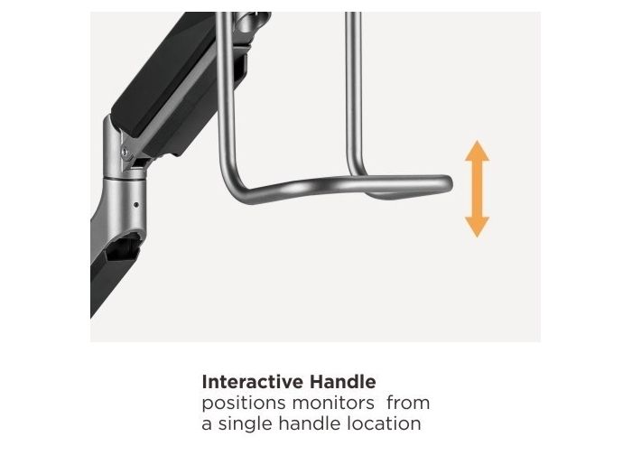 Audizio MAD20F Brazo para dos monitores con asa 17-32" 129161 - 7