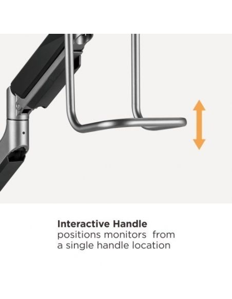 Audizio MAD20F Brazo para dos monitores con asa 17-32" 129161 - 7