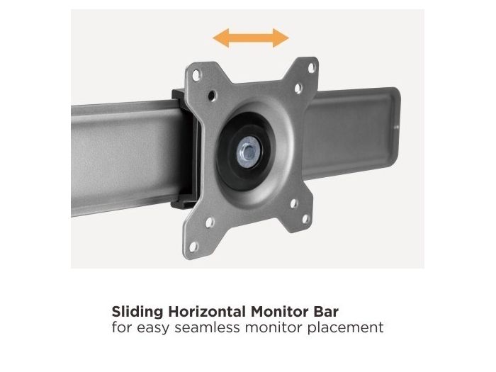 Audizio MAD20F Brazo para dos monitores con asa 17-32" 129161 - 8