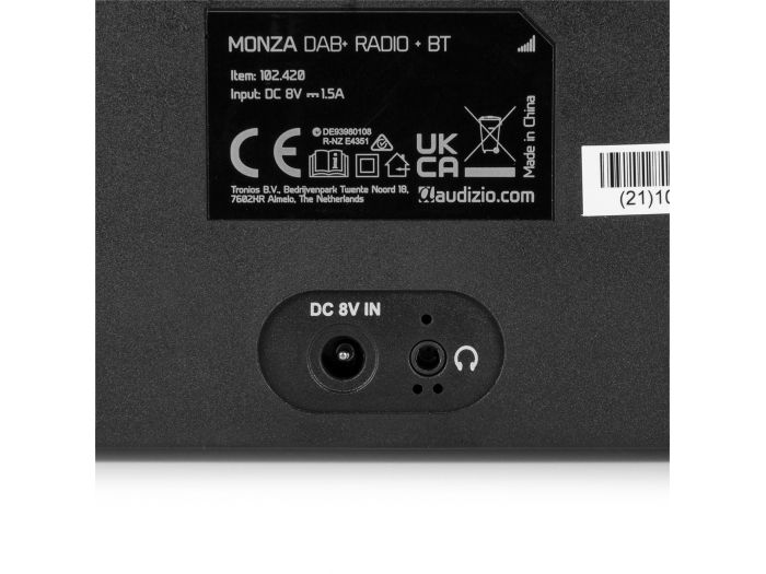 Audizio Monza DAB+ Radio estéreo Negra 102420 - 5