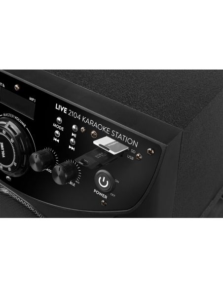 Fenton LIVE2104 Karaoke Station sobre ruedas 2x 10” 178425 - 6