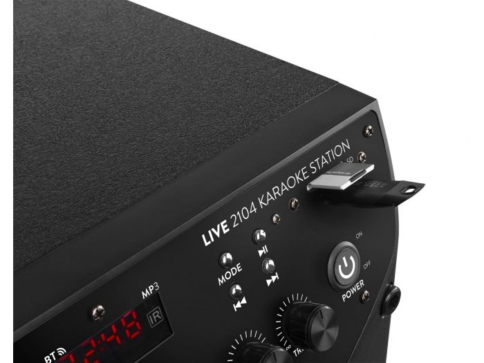 Fenton LIVE2104 Karaoke Station sobre ruedas 2x 10” 178425 - 7